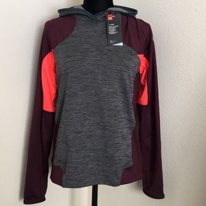 NWT Under Armour Grey/Maroon/Pink Hoodie